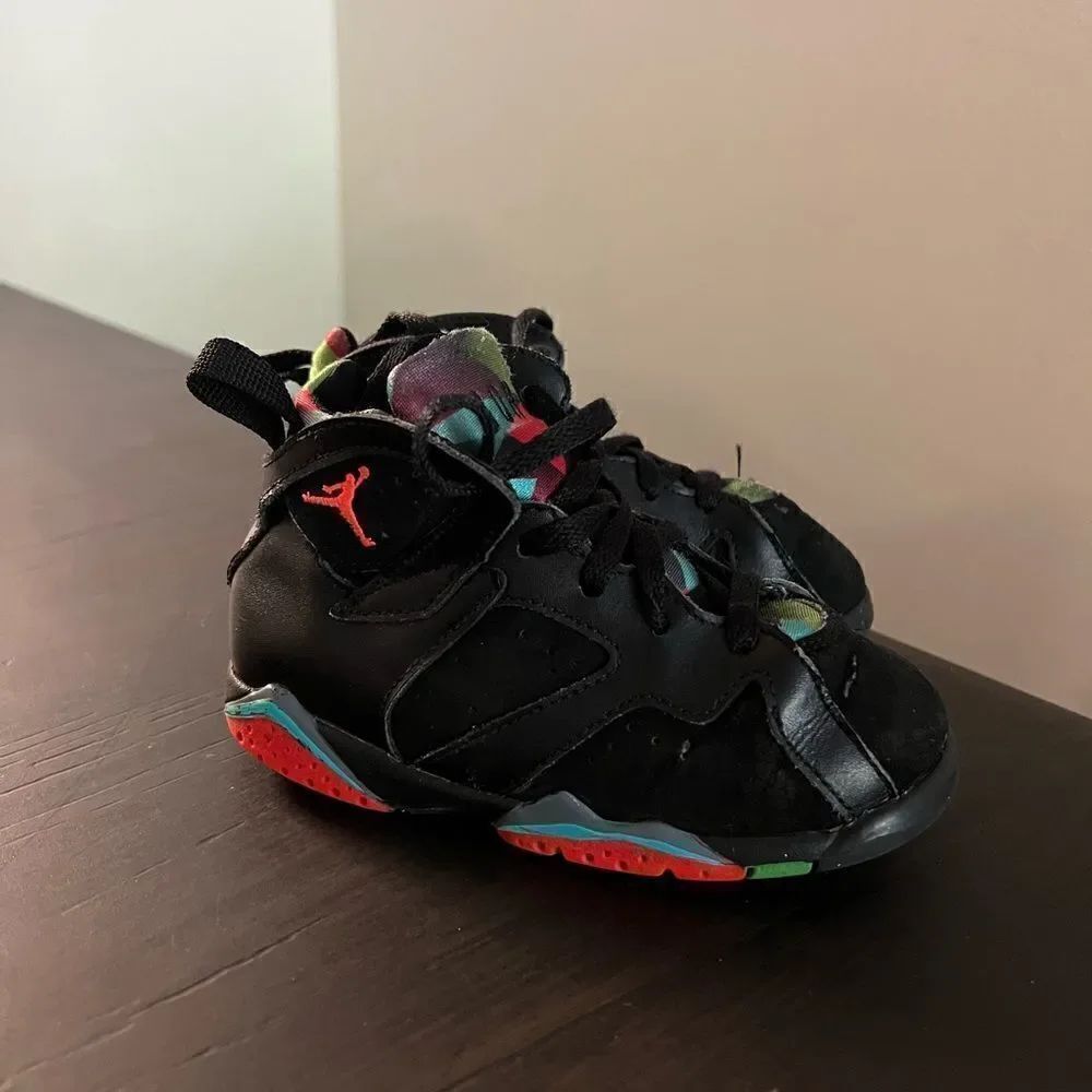 Nike Jordan 7 Retro 30th Barcelona Nights Black Infrared Toddler 9c